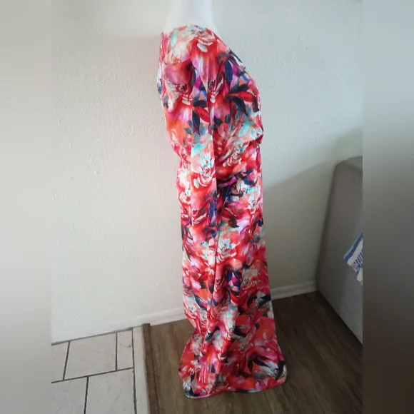 Soft Surroundings Le Jardin Faux Wrap Maxi Dress | L - Picture 5 of 8